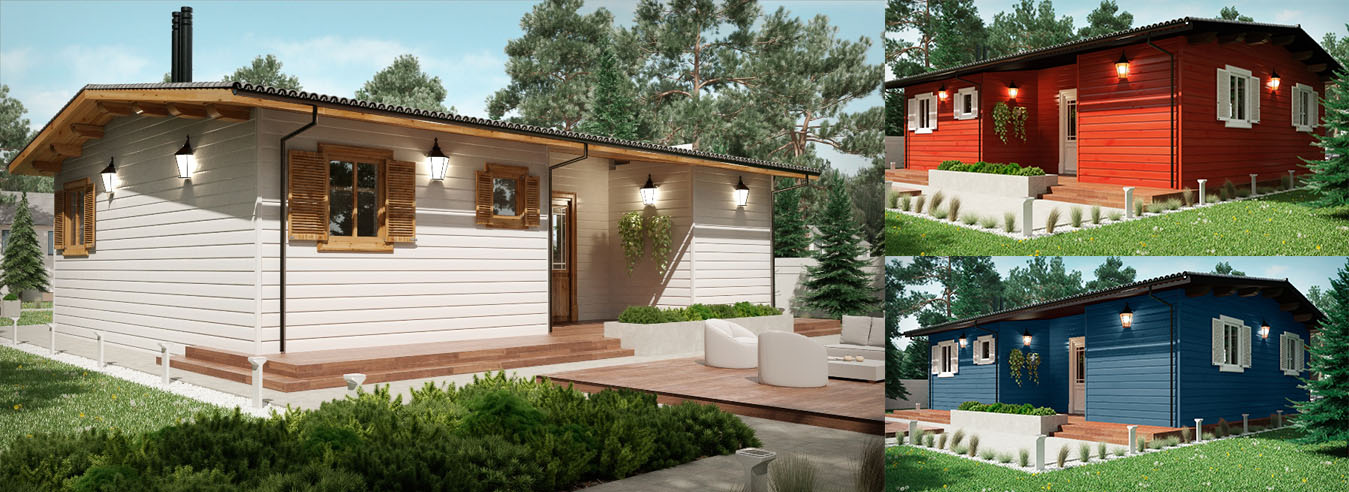 tek katlı prefabrik evler